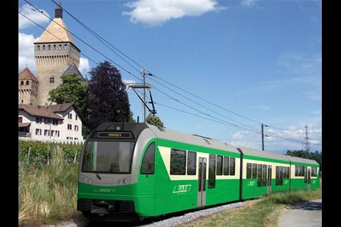 Impressions of new trains for four Swiss narrow gauge  railways.